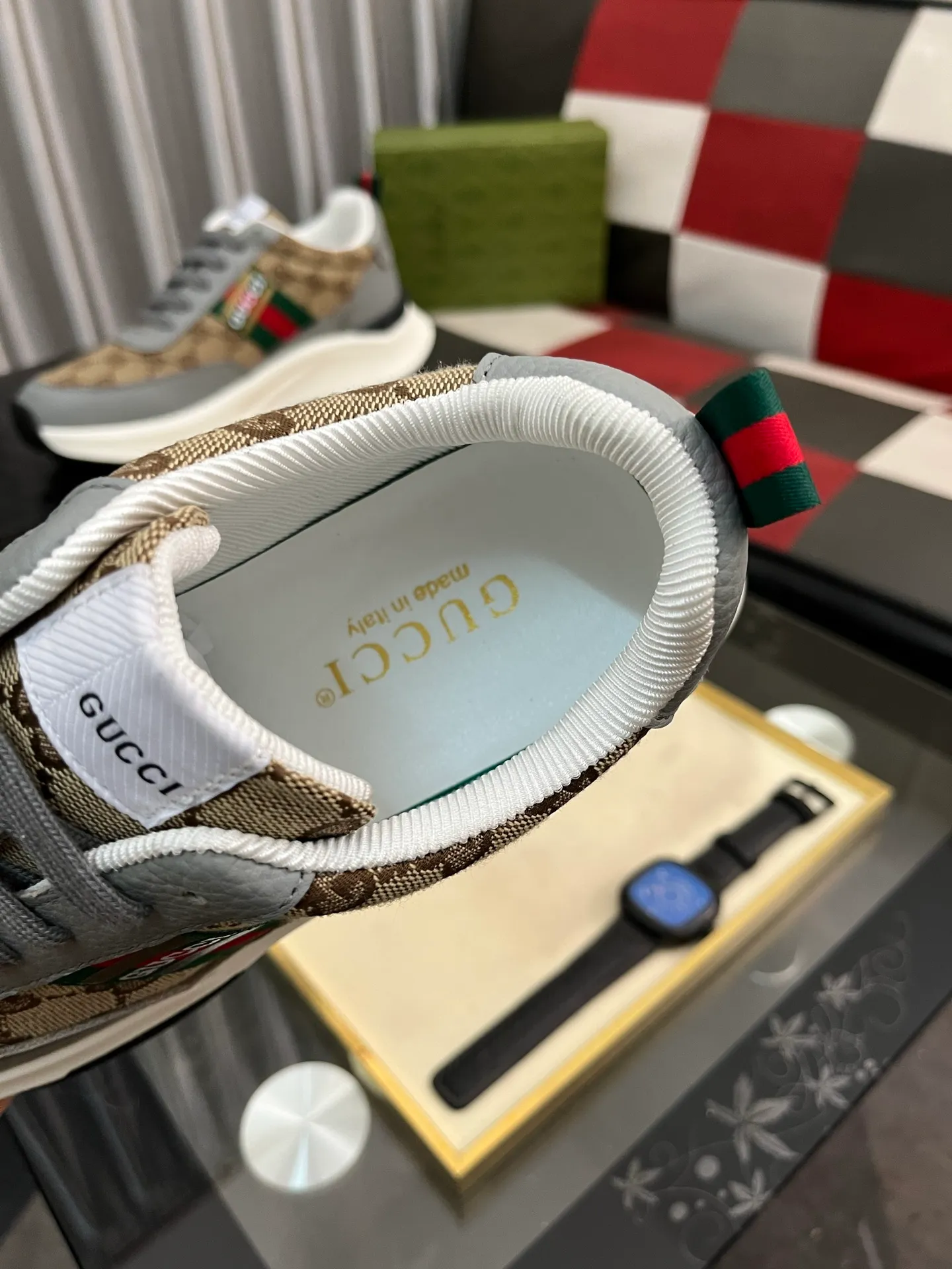 Men's Men's Shoes 💰458 ⌚️⌚️[GUCCI] Gucci men's casual shoes are absolutely popular 🔥The ultimate matching item for trendy men! The charm of super texture is irresistible, the main recommendation, the flower leather color is bright! The upper is made of high-quality brand printed fabric with cowhide, breathable leather lining and wear-resistant rubber sole, noble and elegant! Extremely comfortable🎁🎁You can be as handsome as you want💪 38-445⃣️colors available